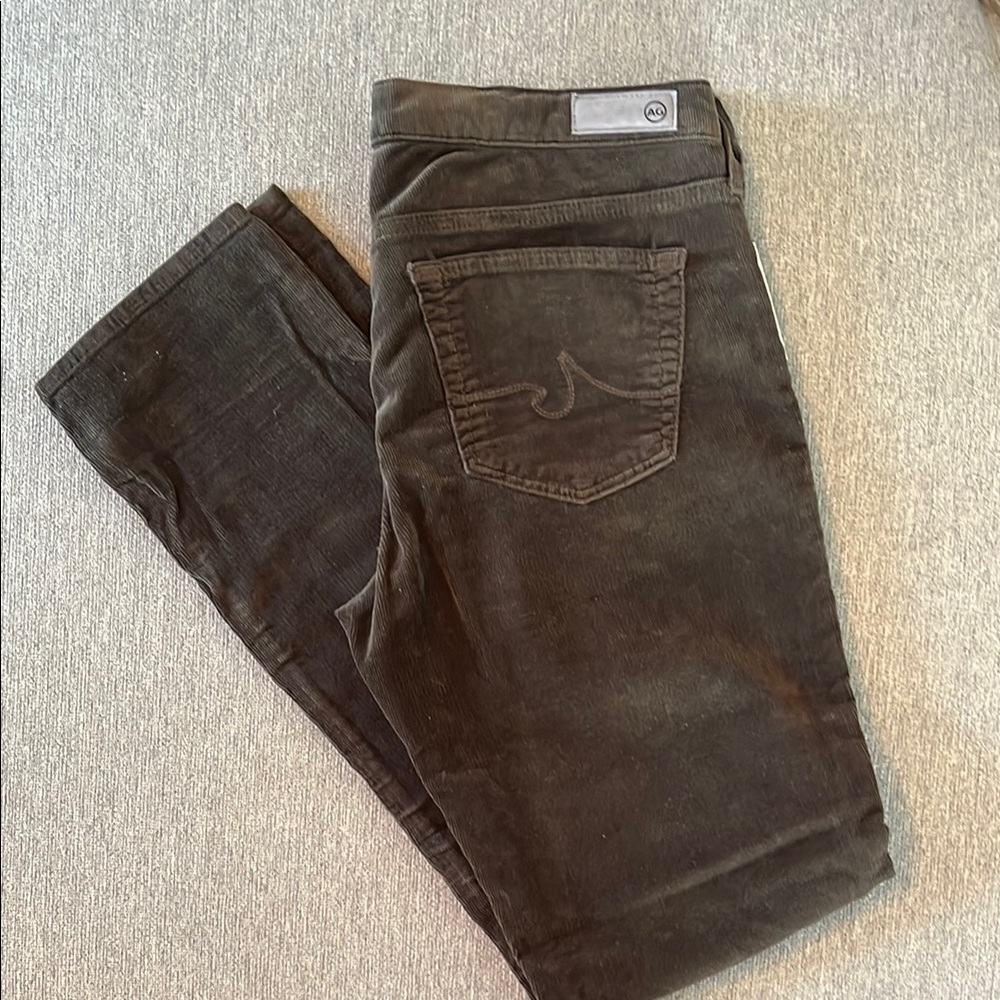 AG Adriano Goldschmied The Stilt Cigarette Leg Corduroy Pants